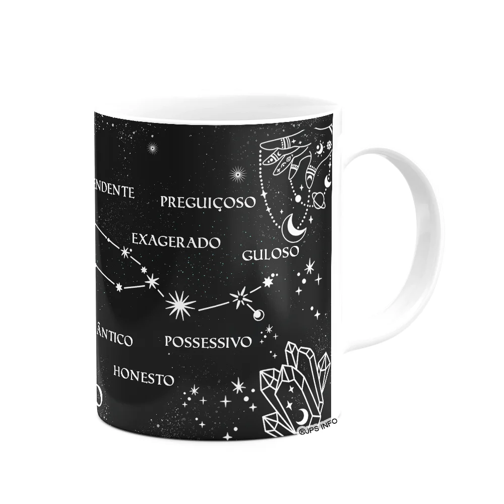 Imagem 3 de 3 do produto Caneca Dos Signos - Signo De Touro - 325ml B-dark