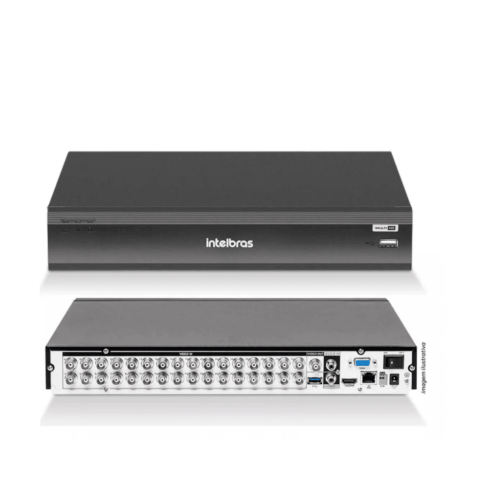 Kit 16 Câmeras Intelbras 3220d Mini Black Com Áudio Dvr Intelbras Imhdx 3132 Inteligência... 5