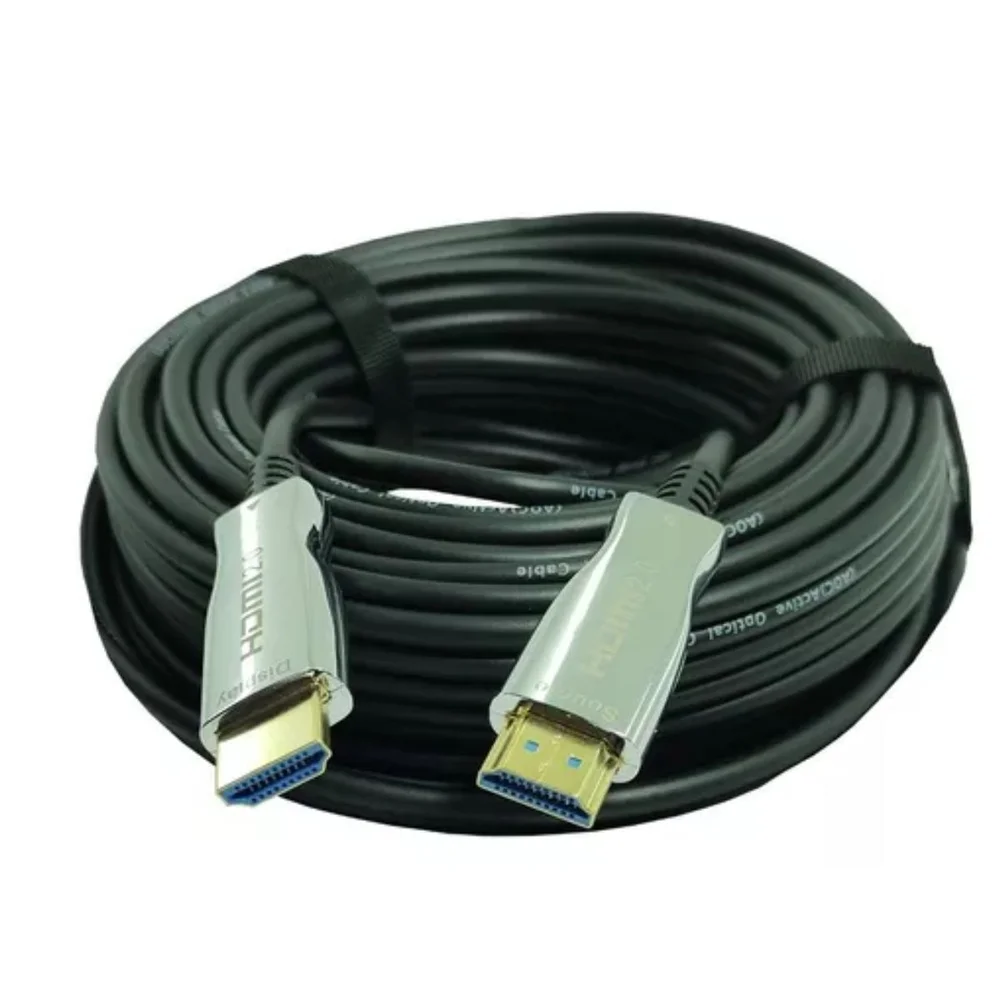 Imagem 3 de 5 do produto Cabo HDMI 2.0 4k 3d Aoc Fibra Optica 20m
