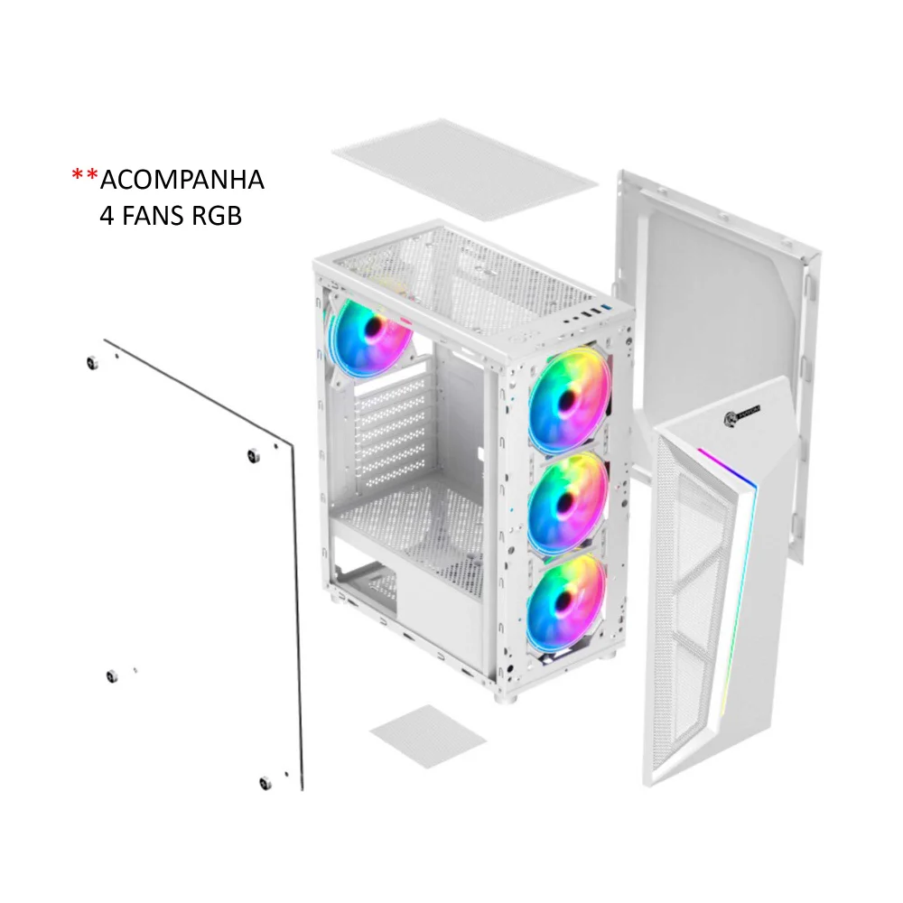 Computador PC Gamer Prime RGB I9 11 16gb Ram SSD