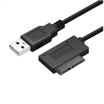 Cabo Adaptador Mini Sata P/usb Gravador Cd Dvd Note
