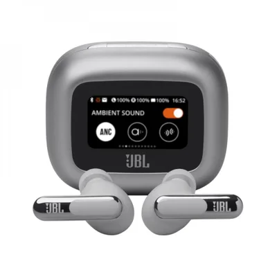 Fone De Ouvido Bluetooth Jbl Live Beam 3 Prata