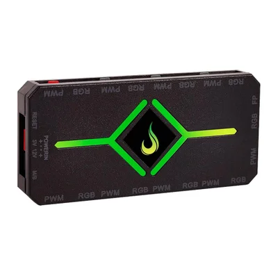 Controladora Gamer Para Cooler Rise Mode Pwm E RGB Hub - Rm-copw-RGB.