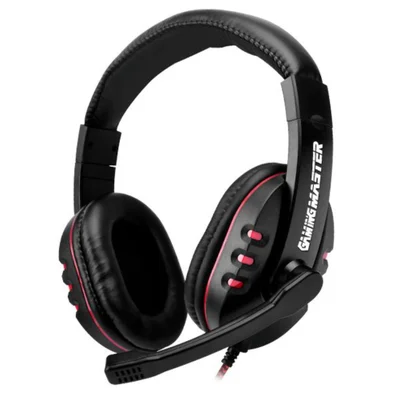 Headset Kmex Gamer Ar89 Preto E Vermelho