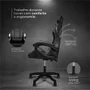 Cadeira Gamer Ergonômica Start Line Para Escritório Azul Azul