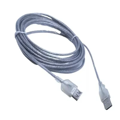 Cabo Usb 2.0 Macho X Fêmea 3m Cristal Tebera