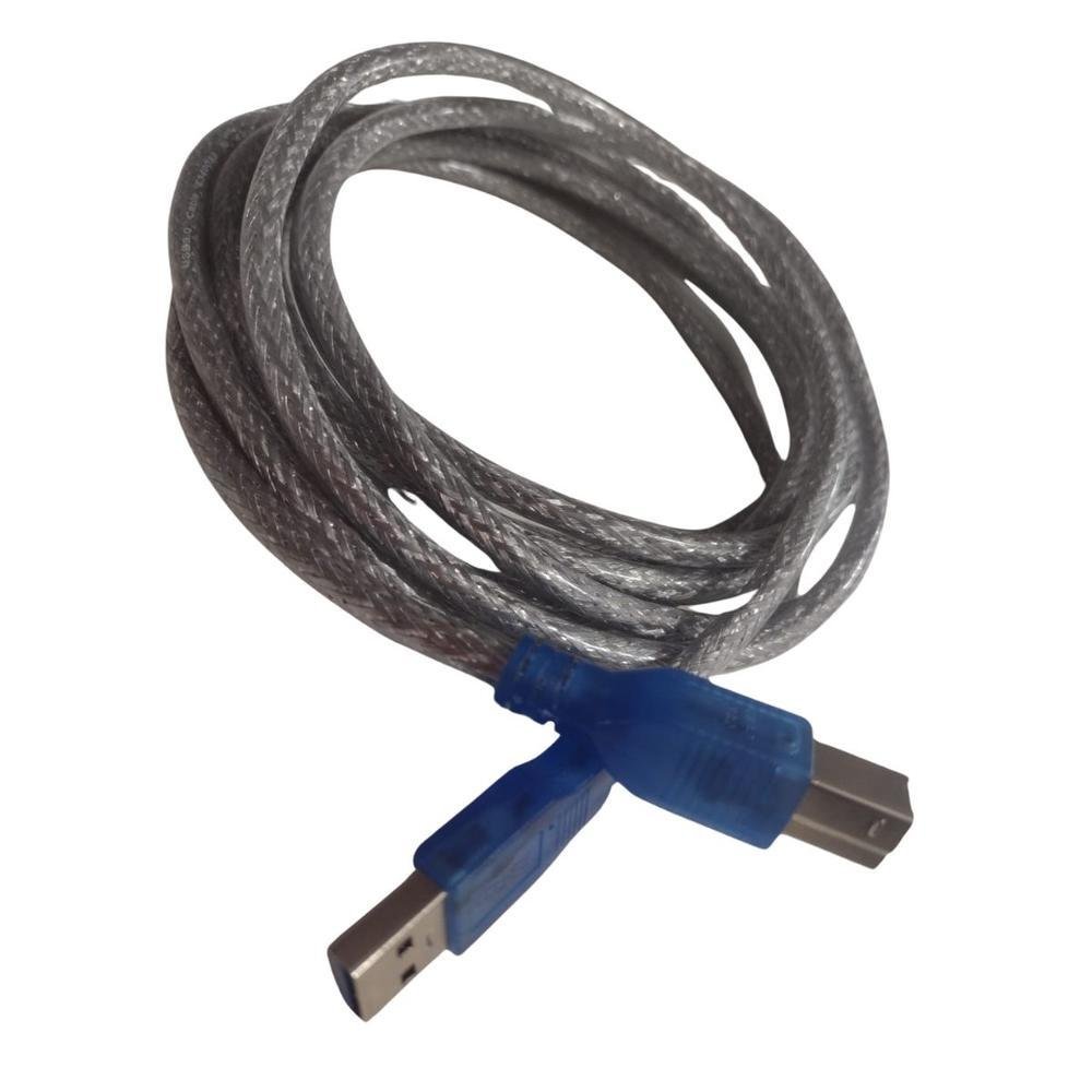Imagem 2 de 5 do produto Cabo Usb 3.0 A Macho X Usb 3.0 B Macho 3m Cristal