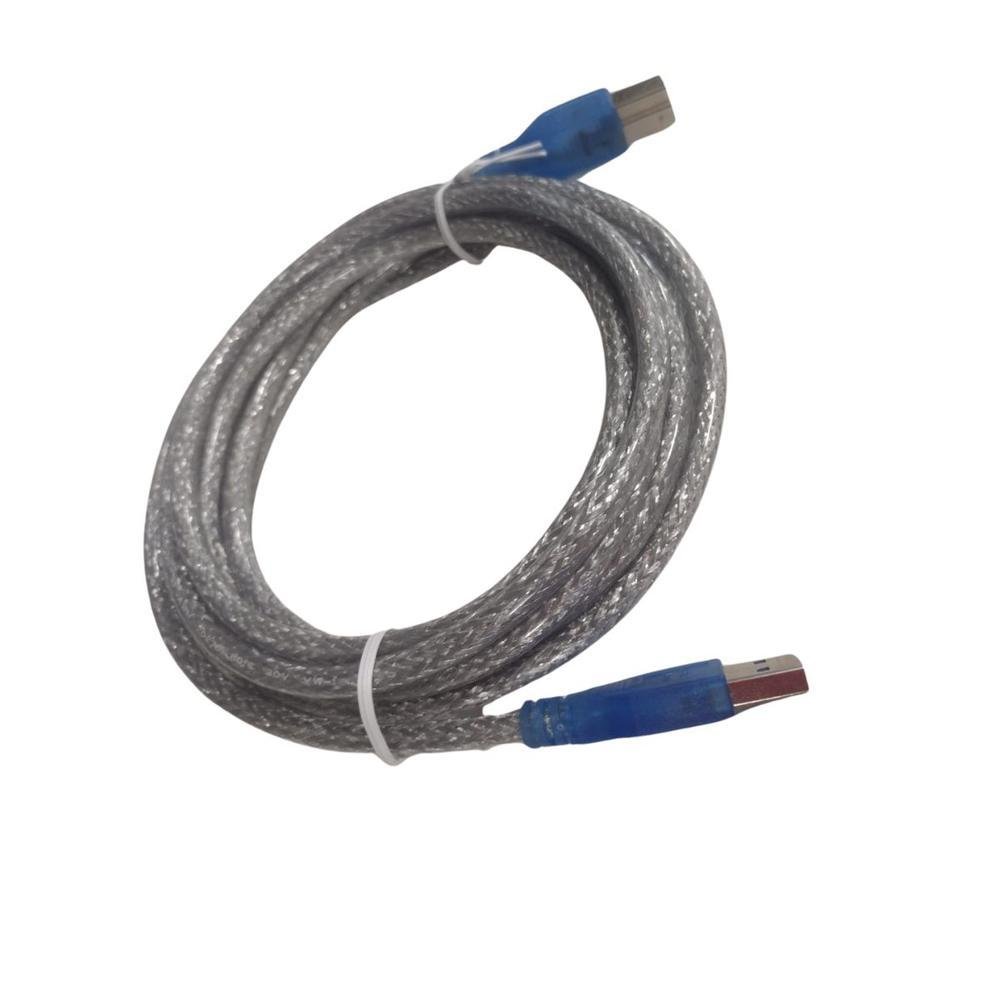 Imagem 4 de 5 do produto Cabo Usb 3.0 A Macho X Usb 3.0 B Macho 3m Cristal