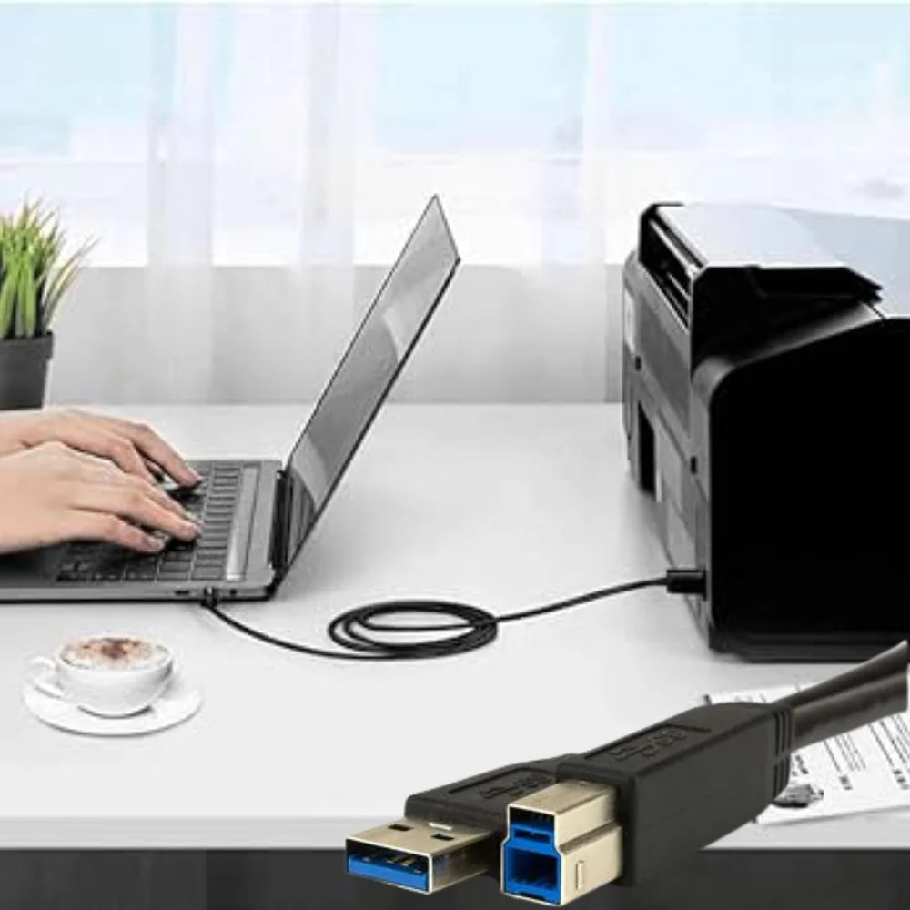 Imagem 2 de 5 do produto Cabo Usb 3.0  Para Impressora  5m - Tebera