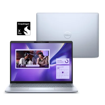 Notebook Dell Inspiron Plus I14-qcxplus-m10 14" Qhd+  Touch Snapdragon® X Plus 16gb 512gb SSD WINDOWS 11 Prata Gelo