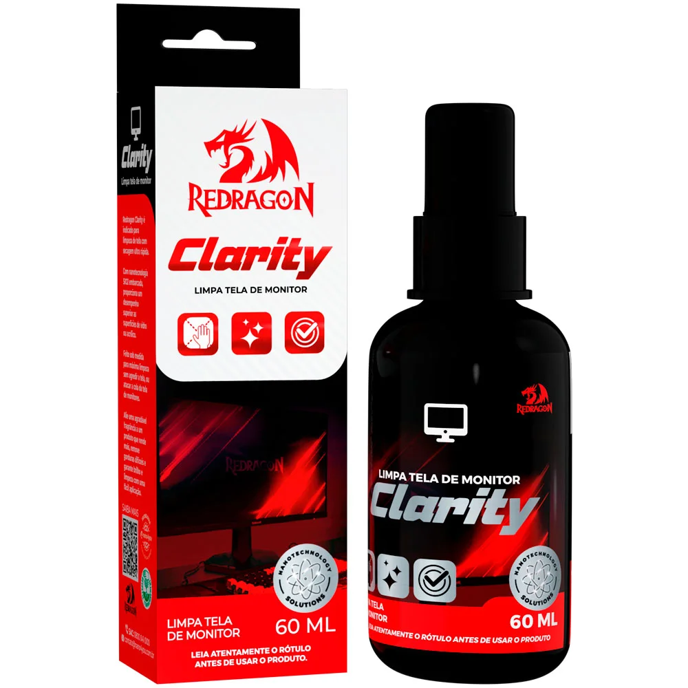 Imagem 4 de 5 do produto Limpa Tela Monitor Redragon 60ml Clarity