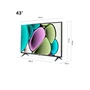 Smart TV  43 Polegadas LG, 2 HDMI, 1 USB, Full Hd Hdr10 Thinq Ai Webos, Wifi5, Bluetooth, Alexa - 43lr6700psa