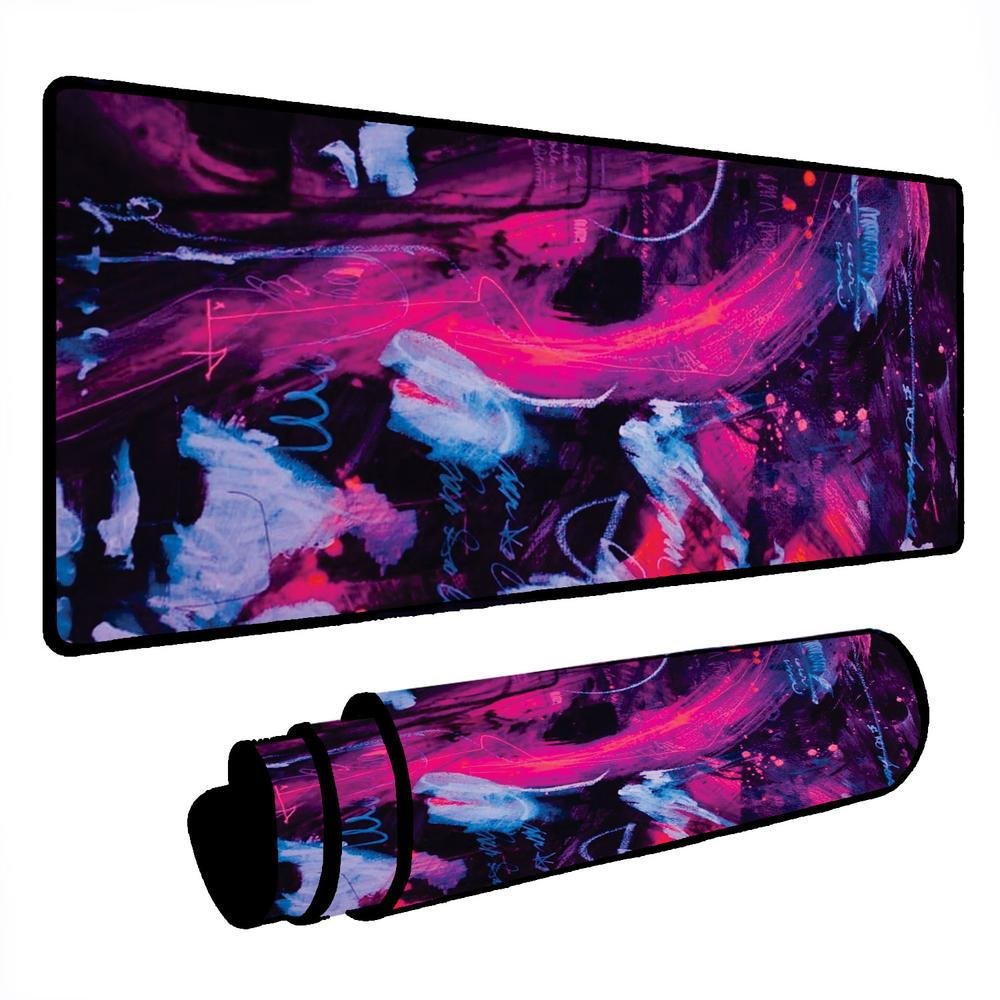 Novo Mouse Pad Gamer Deskpad Speed Extra Grande Borda Costurada Profissional 90x40 - Abstrato Roxo Novo Mouse Pad Gamer Deskpad Speed Extra Grande Borda Costurada Profissional 90x40 - Abstrato Roxo