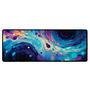Novo Mouse Pad Gamer Deskpad Speed Extra Grande Borda Costurada Profissional 70x35  - Bubble Blue