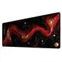 Novo Mouse Pad Gamer Deskpad Speed Extra Grande Borda Costurada Profissional 70x30  - Liquid Vermelho Glitter