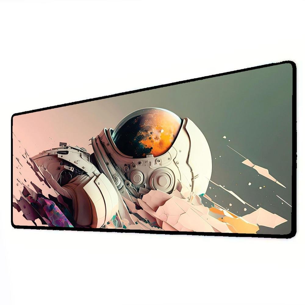 Novo Mouse Pad Gamer Deskpad Speed Extra Grande Borda Costurada Profissional 90x40 - Astronauta Novo Mouse Pad Gamer Deskpad Speed Extra Grande Borda Costurada Profissional 90x40 - Astronauta