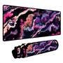 Novo Mouse Pad Gamer Deskpad Speed Extra Grande Borda Costurada Profissional 90x40  - Abstrato Ametista
