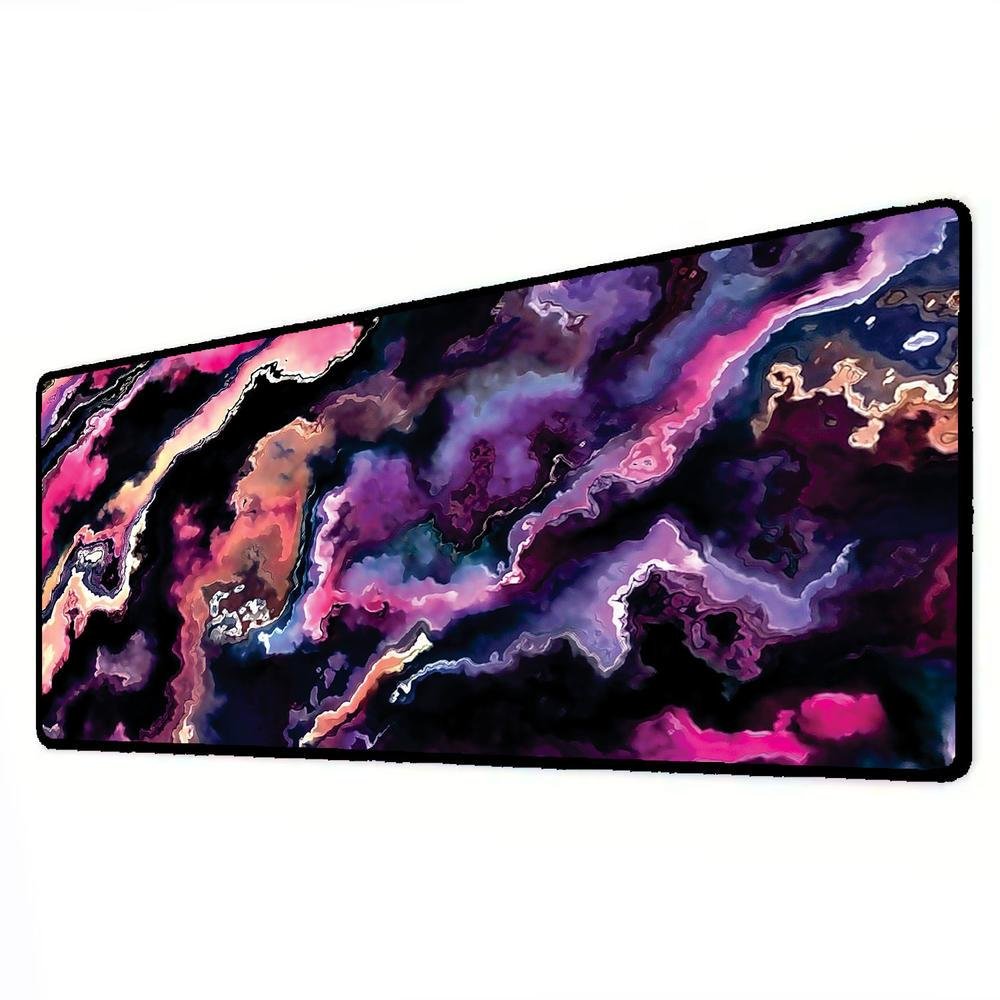 Novo Mouse Pad Gamer Deskpad Speed Extra Grande Borda Costurada Profissional 90x40 - Abstrato Ametista Novo Mouse Pad Gamer Deskpad Speed Extra Grande Borda Costurada Profissional 90x40 - Abstrato Ametista