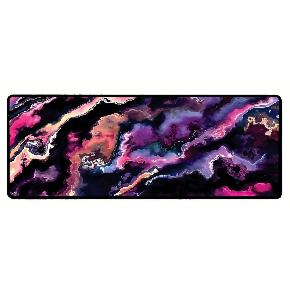 Novo Mouse Pad Gamer Deskpad Speed Extra Grande Borda Costurada Profissional 90x40 - Abstrato Ametista Novo Mouse Pad Gamer Deskpad Speed Extra Grande Borda Costurada Profissional 90x40 - Abstrato Ametista