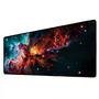 Novo Mouse Pad Gamer Deskpad Speed Extra Grande Borda Costurada Profissional 120x40  - Universo Nebulosa