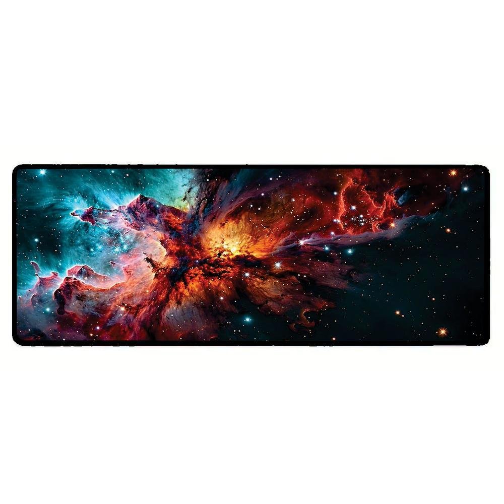 Novo Mouse Pad Gamer Deskpad Speed Extra Grande Borda Costurada Profissional 120x40 - Universo Nebulosa Novo Mouse Pad Gamer Deskpad Speed Extra Grande Borda Costurada Profissional 120x40 - Universo Nebulosa