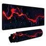 Novo Mouse Pad Gamer Deskpad Speed Extra Grande Borda Costurada Profissional 70x35  - Liquid Neon Roxo Vermelho