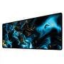 Novo Mouse Pad Gamer Deskpad Speed Extra Grande Borda Costurada Profissional 120x40  - Liquid Azul Amarelo
