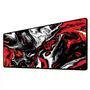 Novo Mouse Pad Gamer Deskpad Speed Extra Grande Borda Costurada Profissional 70x30  - Liquid Branco Vermelho