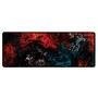 Novo Mouse Pad Gamer Deskpad Speed Extra Grande Borda Costurada Profissional 120x40  - Pintura Vermelho E Azul