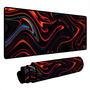 Novo Mouse Pad Gamer Deskpad Speed Extra Grande Borda Costurada Profissional 120x60  - Abstrato Laranja Preto
