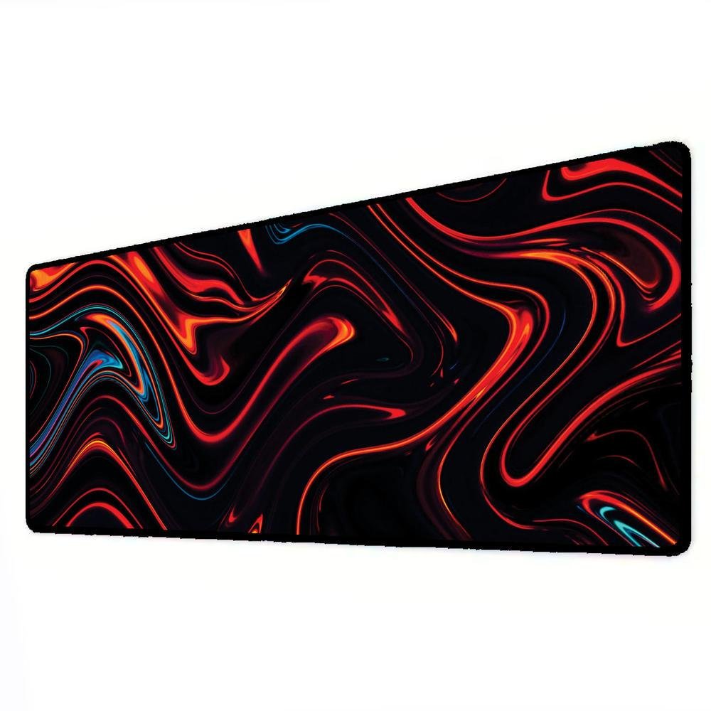 Novo Mouse Pad Gamer Deskpad Speed Extra Grande Borda Costurada Profissional 120x60 - Abstrato Laranja Preto Novo Mouse Pad Gamer Deskpad Speed Extra Grande Borda Costurada Profissional 120x60 - Abstrato Laranja Preto