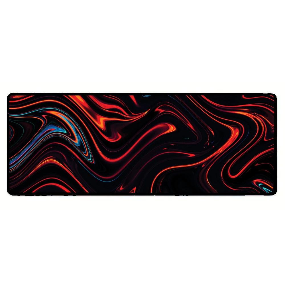 Novo Mouse Pad Gamer Deskpad Speed Extra Grande Borda Costurada Profissional 120x60 - Abstrato Laranja Preto Novo Mouse Pad Gamer Deskpad Speed Extra Grande Borda Costurada Profissional 120x60 - Abstrato Laranja Preto