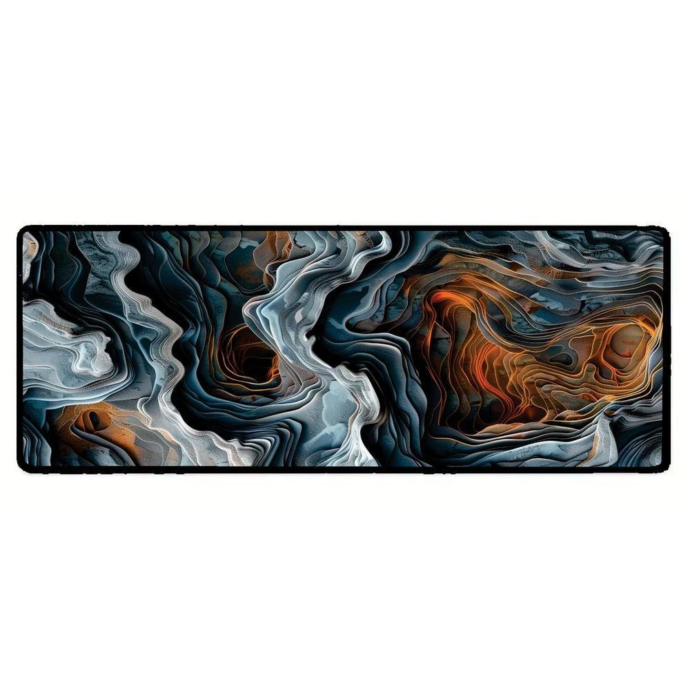 Novo Mouse Pad Gamer Deskpad Speed Extra Grande Borda Costurada Profissional 60x30 - Canion Laranja Azul Novo Mouse Pad Gamer Deskpad Speed Extra Grande Borda Costurada Profissional 60x30 - Canion Laranja Azul
