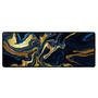 Novo Mouse Pad Gamer Deskpad Speed Extra Grande Borda Costurada Profissional 90x40  - Liquid Dourado Azul