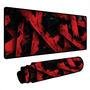 Novo Mouse Pad Gamer Deskpad Speed Extra Grande Borda Costurada Profissional 120x60  - Barras Vermelho