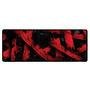 Novo Mouse Pad Gamer Deskpad Speed Extra Grande Borda Costurada Profissional 90x40  - Barras Vermelho