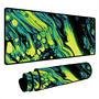 Novo Mouse Pad Gamer Deskpad Speed Extra Grande Borda Costurada Profissional 90x40  - Liquid Verde Preto