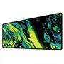 Novo Mouse Pad Gamer Deskpad Speed Extra Grande Borda Costurada Profissional 90x40  - Liquid Verde Preto