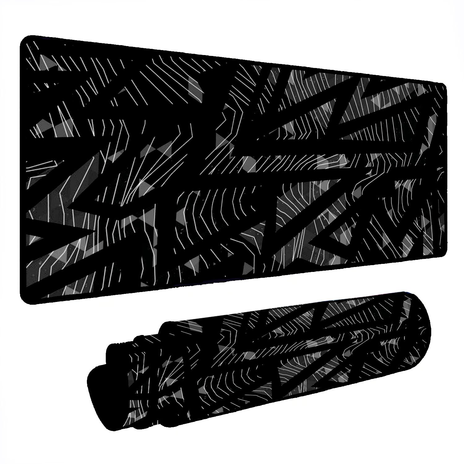 Novo Mouse Pad Gamer Deskpad Speed Extra Grande Borda Costurada Profissional 60x30  -  Formas P.b