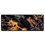 Novo Mouse Pad Gamer Deskpad Speed Extra Grande Borda Costurada Profissional 70x30  - Liquid Neon Laranja Cinza