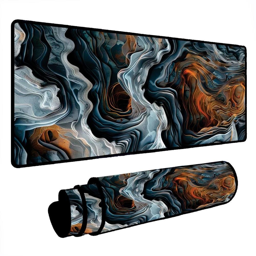 Novo Mouse Pad Gamer Deskpad Speed Extra Grande Borda Costurada Profissional 90x40 - Canion Laranja Azul Novo Mouse Pad Gamer Deskpad Speed Extra Grande Borda Costurada Profissional 90x40 - Canion Laranja Azul