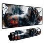 Novo Mouse Pad Gamer Deskpad Speed Extra Grande Borda Costurada Profissional 90x50  - Gato Arvores