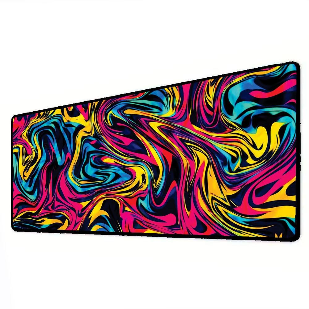 Novo Mouse Pad Gamer Deskpad Speed Extra Grande Borda Costurada Profissional 70x35 - Liquid Colorido Novo Mouse Pad Gamer Deskpad Speed Extra Grande Borda Costurada Profissional 70x35 - Liquid Colorido