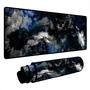 Novo Mouse Pad Gamer Deskpad Speed Extra Grande Borda Costurada Profissional 70x35  - Fumaça Azul Branco