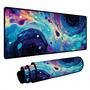 Novo Mouse Pad Gamer Deskpad Speed Extra Grande Borda Costurada Profissional 90x40  - Bubble Blue