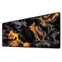 Novo Mouse Pad Gamer Deskpad Speed Extra Grande Borda Costurada Profissional 100x50  - Liquid Neon Laranja Cinza