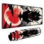 Novo Mouse Pad Gamer Deskpad Speed Extra Grande Borda Costurada Profissional 90x40  - Samurai Lua Cheia