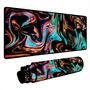 Novo Mouse Pad Gamer Deskpad Speed Extra Grande Borda Costurada Profissional 90x50  - Liquid Azul Vermelho
