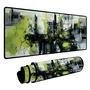 Novo Mouse Pad Gamer Deskpad Speed Extra Grande Borda Costurada Profissional 90x40  - Frame Abstrato
