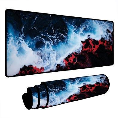 Novo Mouse Pad Gamer Deskpad Speed Extra Grande Borda Costurada Profissional 70x30  - Maremoto